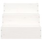 vidaXL Escalera para mascotas madera maciza pino blanco 40x37,5x35 cm vidaXL Escalera para mascotas madera maciza pino blanco 40x37,5x35 cm