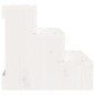 vidaXL Escalera para mascotas madera maciza pino blanco 40x37,5x35 cm vidaXL Escalera para mascotas madera maciza pino blanco 40x37,5x35 cm