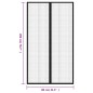 vidaXL Mosquiteras para puerta bloque magnético 2 uds negro 200x80 cm vidaXL Mosquiteras para puerta bloque magnético 2 uds negro 200x80 cm