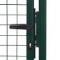 vidaXL Puerta de valla de acero verde 100x150 cm vidaXL Puerta de valla de acero verde 100x150 cm