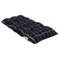 vidaXL Cojines de silla respaldo bajo 4 uds tela Oxford cuadros negro vidaXL Cojines de silla respaldo bajo 4 uds tela Oxford cuadros negro