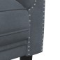 vidaXL Sofá de 2 plazas terciopelo gris oscuro vidaXL Sofá de 2 plazas terciopelo gris oscuro