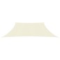 vidaXL Toldo de vela HDPE color crema 160 g/m² 4/5x3 m