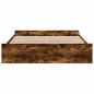 vidaXL Cama con cajones madera de ingeniería roble ahumado 180x200 cm vidaXL Cama con cajones madera de ingeniería roble ahumado 180x200 cm