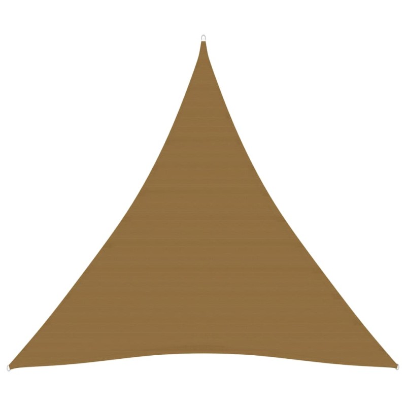 vidaXL Toldo de vela HDPE gris taupe 160 g/m² 4x4x4 m vidaXL Toldo de vela HDPE gris taupe 160 g/m² 4x4x4 m