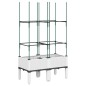 vidaXL Jardinera con enrejado PP blanco 80x40x142,5 cm vidaXL Jardinera con enrejado PP blanco 80x40x142,5 cm