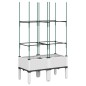 vidaXL Jardinera con enrejado PP blanco 80x40x142,5 cm vidaXL Jardinera con enrejado PP blanco 80x40x142,5 cm