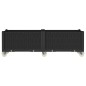 vidaXL Jardinera con ruedas PP negro 160x50x54 cm vidaXL Jardinera con ruedas PP negro 160x50x54 cm