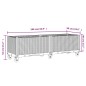 vidaXL Jardinera con ruedas PP negro 160x50x54 cm vidaXL Jardinera con ruedas PP negro 160x50x54 cm