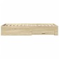vidaXL Cama con cajones madera ingeniería roble Sonoma 75x190 cm vidaXL Cama con cajones madera ingeniería roble Sonoma 75x190 cm