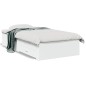 vidaXL Cama con cajones madera de ingeniería blanca 75x190 cm vidaXL Cama con cajones madera de ingeniería blanca 75x190 cm
