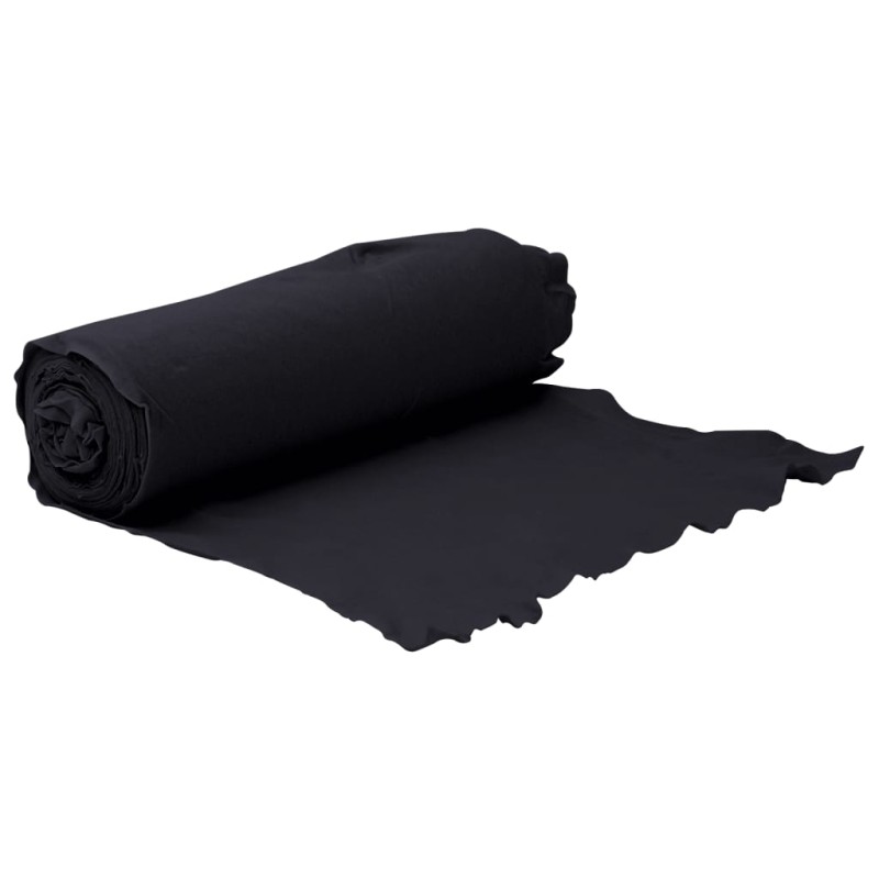 vidaXL Membrana geotextil fibra de poliéster negro 1x10 m vidaXL Membrana geotextil fibra de poliéster negro 1x10 m