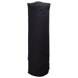 vidaXL Membrana geotextil fibra de poliéster negro 1x10 m