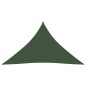 vidaXL Toldo de vela verde oscuro HDPE 160 g/m² 3,5x3,5x4,9 m