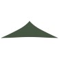 vidaXL Toldo de vela verde oscuro HDPE 160 g/m² 3,5x3,5x4,9 m