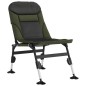 vidaXL Silla de pesca con patas para barro ajustables plegable verde vidaXL Silla de pesca con patas para barro ajustables plegable verde