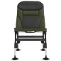 vidaXL Silla de pesca con patas para barro ajustables plegable verde vidaXL Silla de pesca con patas para barro ajustables plegable verde