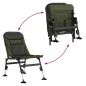 vidaXL Silla de pesca con patas para barro ajustables plegable verde vidaXL Silla de pesca con patas para barro ajustables plegable verde