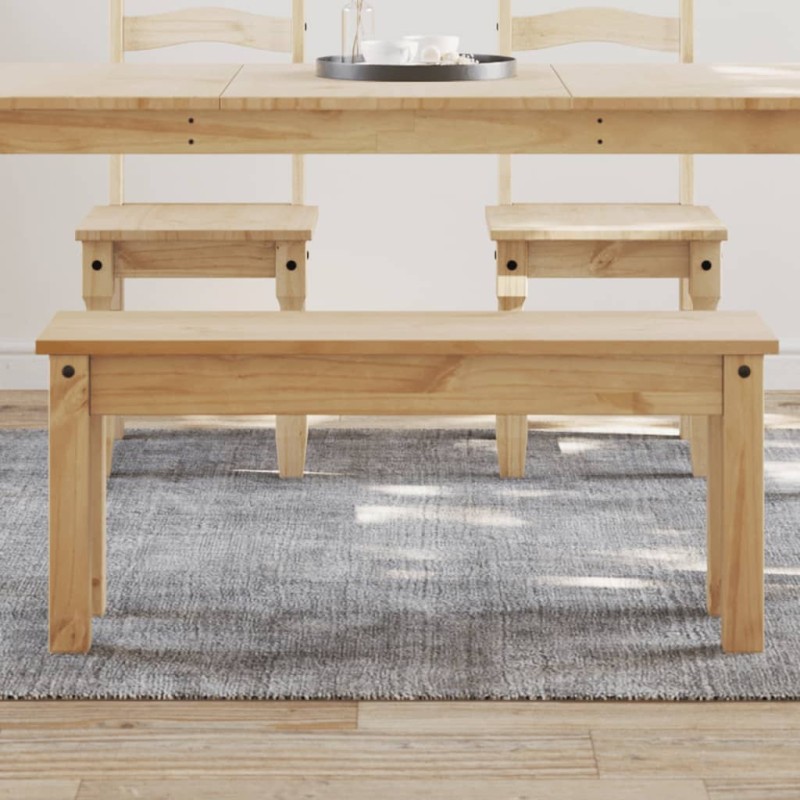 vidaXL Banco de comedor Panama madera maciza de pino 105x30x45 cm vidaXL Banco de comedor Panama madera maciza de pino 105x30x45 cm