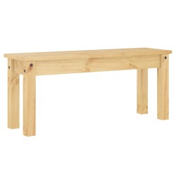 vidaXL Banco de comedor Panama madera maciza de pino 105x30x45 cm