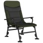 vidaXL Silla de pesca con reposabrazos plegable verde vidaXL Silla de pesca con reposabrazos plegable verde