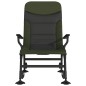 vidaXL Silla de pesca con reposabrazos plegable verde vidaXL Silla de pesca con reposabrazos plegable verde