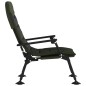 vidaXL Silla de pesca con reposabrazos plegable verde vidaXL Silla de pesca con reposabrazos plegable verde