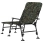 vidaXL Tumbona de pesca patas para barro ajustables plegable camuflaje vidaXL Tumbona de pesca patas para barro ajustables plegable camuflaje
