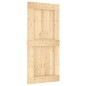 vidaXL Puerta corredera con herrajes madera maciza de pino 95x210 cm vidaXL Puerta corredera con herrajes madera maciza de pino 95x210 cm