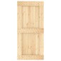 vidaXL Puerta corredera con herrajes madera maciza de pino 95x210 cm vidaXL Puerta corredera con herrajes madera maciza de pino 95x210 cm