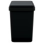 vidaXL Cubo de basura doble gris antracita 2x25 L vidaXL Cubo de basura doble gris antracita 2x25 L