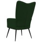 vidaXL Silla de relajación de terciopelo verde oscuro vidaXL Silla de relajación de terciopelo verde oscuro