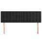 vidaXL Cabeceros 2 unidades terciopelo negro 72x5x78/88 cm