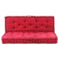 vidaXL Cojines para muebles de palés 2 unidades algodón burdeos vidaXL Cojines para muebles de palés 2 unidades algodón burdeos