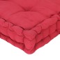 vidaXL Cojines para muebles de palés 2 unidades algodón burdeos vidaXL Cojines para muebles de palés 2 unidades algodón burdeos