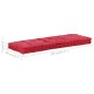 vidaXL Cojines para muebles de palés 2 unidades algodón burdeos vidaXL Cojines para muebles de palés 2 unidades algodón burdeos