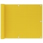 vidaXL Toldo para balcón HDPE amarillo 75x600 cm vidaXL Toldo para balcón HDPE amarillo 75x600 cm