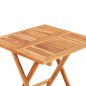 vidaXL Set de bistró 3 pzas con cojines grises madera maciza de teca 