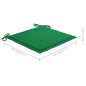 vidaXL Set de bistró 3 pzas con cojines verdes madera maciza teca vidaXL Set de bistró 3 pzas con cojines verdes madera maciza teca