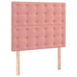 vidaXL Cabeceros 2 unidades de terciopelo rosa 80x5x78/88 cm