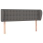 vidaXL Cabecero de cuero sintético gris 147x23x78/88 cm vidaXL Cabecero de cuero sintético gris 147x23x78/88 cm