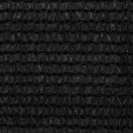 vidaXL Toldo para balcón HDPE negro 120x400 cm