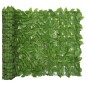 vidaXL Toldo para balcón con hojas verde 400x100 cm vidaXL Toldo para balcón con hojas verde 400x100 cm