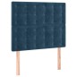 vidaXL Cabecero con luces LED terciopelo azul oscuro 80x5x118/128 cm vidaXL Cabecero con luces LED terciopelo azul oscuro 80x5x118/128 cm