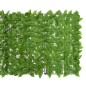 vidaXL Toldo para balcón con hojas verde 400x100 cm vidaXL Toldo para balcón con hojas verde 400x100 cm
