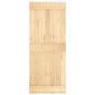 vidaXL Puerta corredera con herrajes madera maciza de pino 85x210 cm vidaXL Puerta corredera con herrajes madera maciza de pino 85x210 cm
