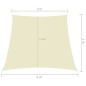 vidaXL Toldo de vela trapezoidal de tela oxford color crema 2/4x3 m vidaXL Toldo de vela trapezoidal de tela oxford color crema 2/4x3 m