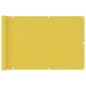 vidaXL Toldo para balcón HDPE amarillo 90x400 cm vidaXL Toldo para balcón HDPE amarillo 90x400 cm