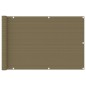 vidaXL Toldo para balcón HDPE gris taupe 90x500 cm vidaXL Toldo para balcón HDPE gris taupe 90x500 cm