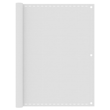 vidaXL Toldo para balcón HDPE blanco 120x600 cm